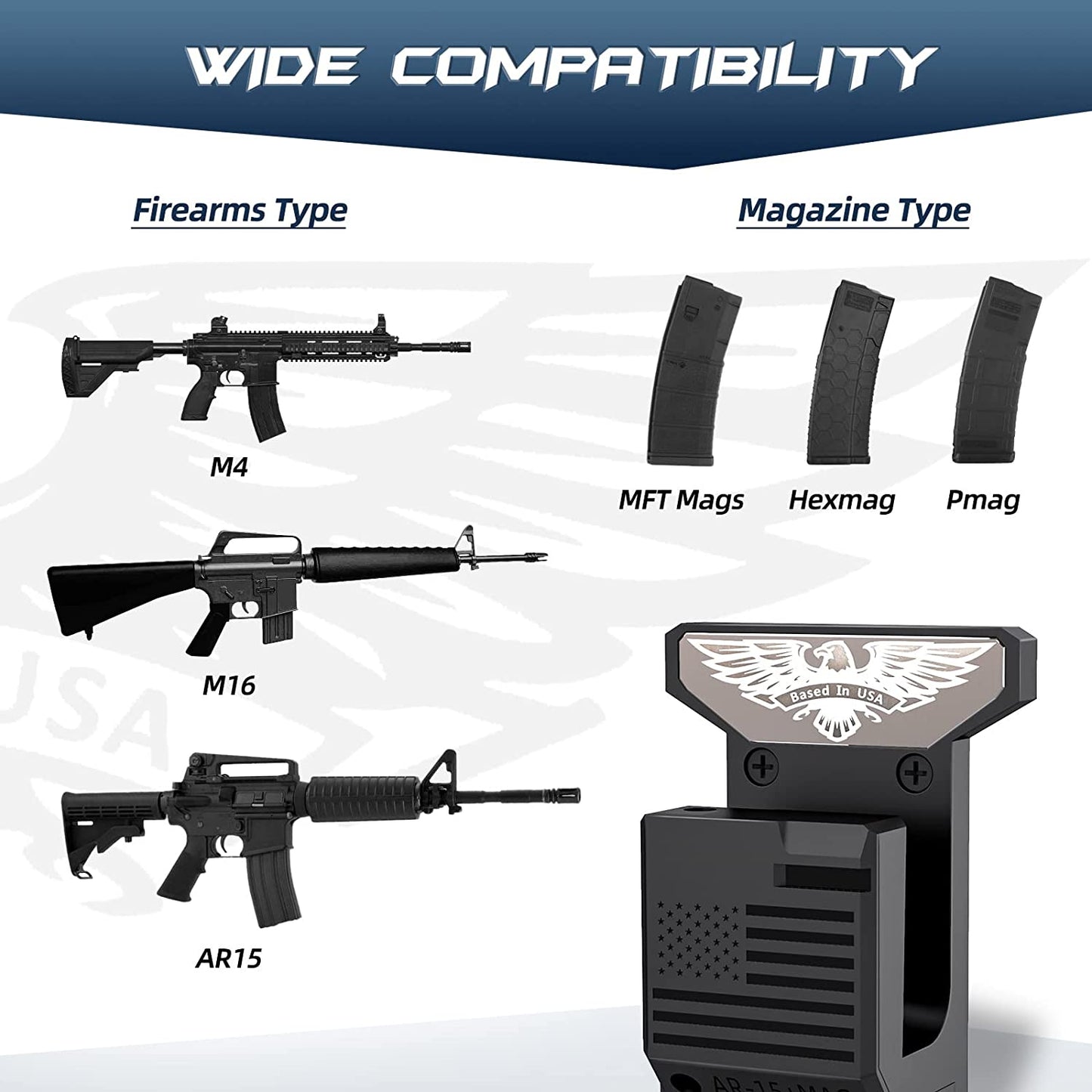 AGOA 2-IN-1 AR Mag Wall Mount