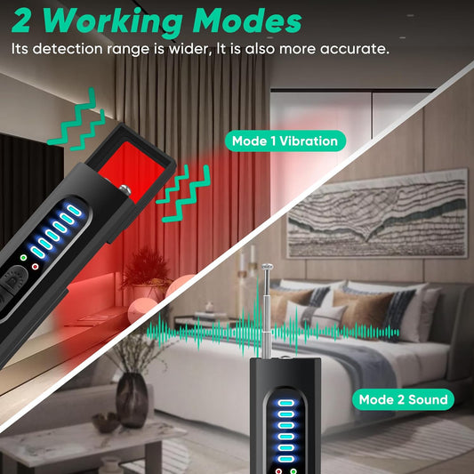 Anti-Spy Hidden Camera and Bug Detector with GPS Tracker Detection