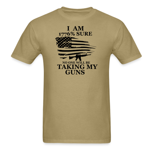 I Am 1776% Sure T-Shirt - khaki