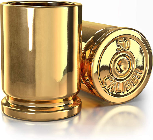 50 Caliber Bullet Cup Shot Glasses